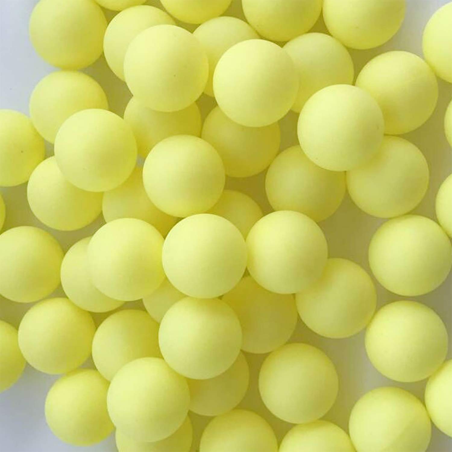 Freyamall 150Pcs 40mm Premium Plastic Table Tennis Balls - Professional Training Ping Pong Balls for Practice & Tournaments | Durable Yellow Ping-Pong Balls for Indoor/Outdoor Play, Party Games & Lottery Draws
