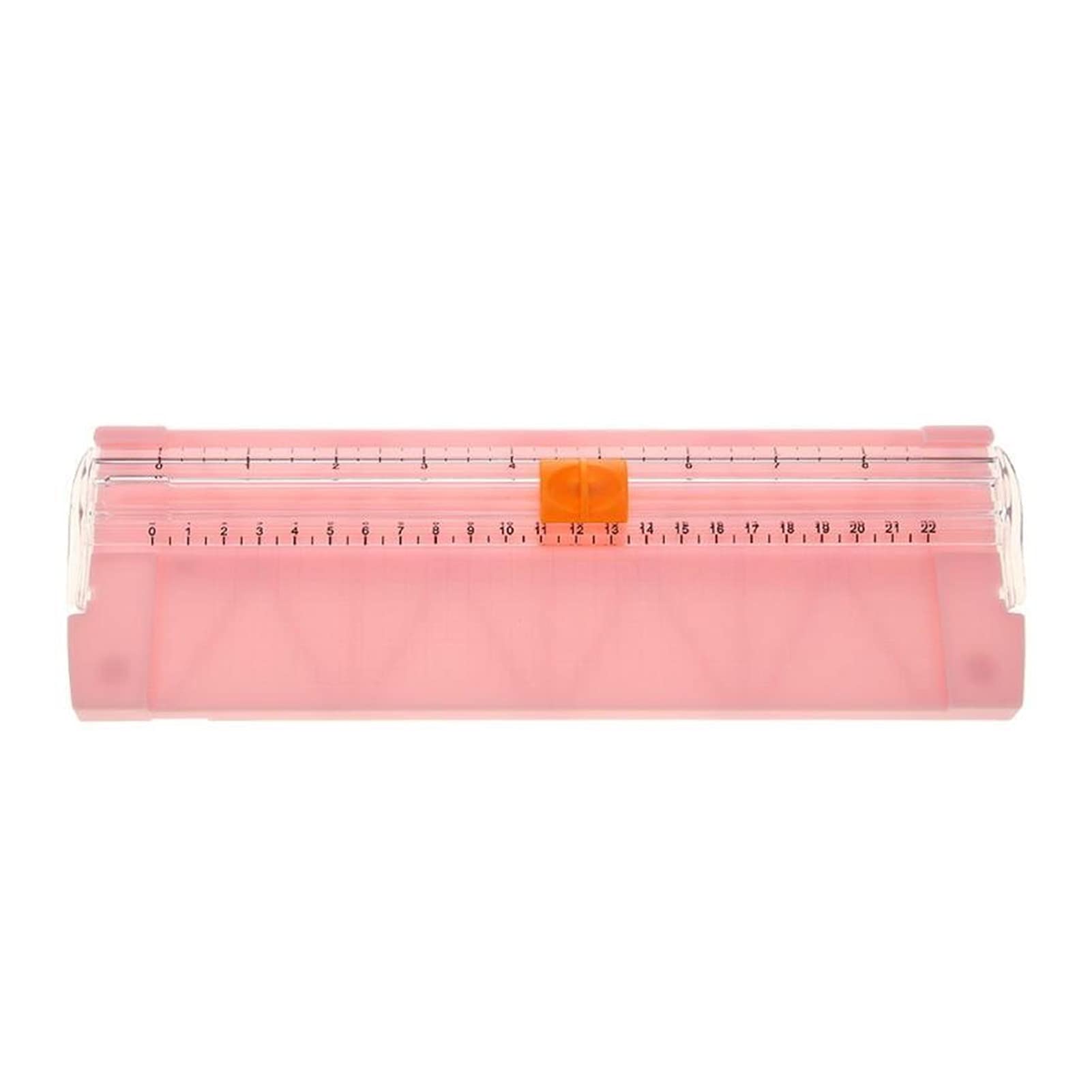 Precision Portable Paper Cutter - Small DIY Scrapbook & Photo Trimmer for Labels, Cards, Craft Projects - Pink Paper Cutting Tool for Home Office & School Use