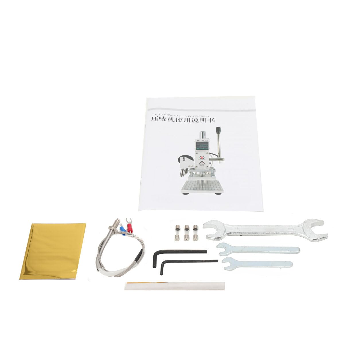 110V Hot Foil Stamping Machine - Professional Heat Press for PVC, PU Leather & Wood - Logo Embossing & Bronzing Tool - Perfect for DIY Crafts, Leatherworking & Woodworking Projects
