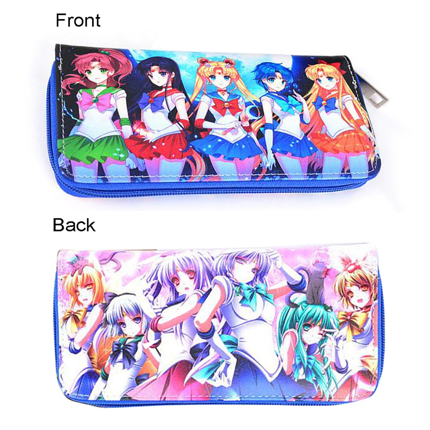Anime Wallet for Women - Stylish Zipper Long Clutch Bag with Credit Card Slots & Coin Pocket | PU Leather Purse for Daily Use, Travel, and Cosplay Accessories