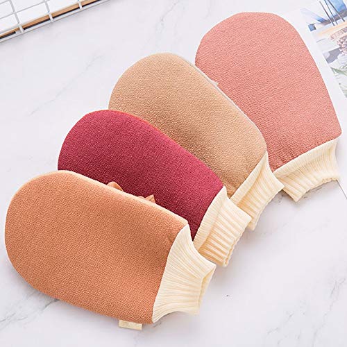 Exfoliating Gloves for Women & Men - 1 Pair Dual Purpose Shower Scrub Mittens, Exfoliating Bath Towel with Viscose/Sponge/PE Material - Body Scrubber for Smooth Skin (Color: C) - Perfect for Spa, Shower & Dry Brushing Routine