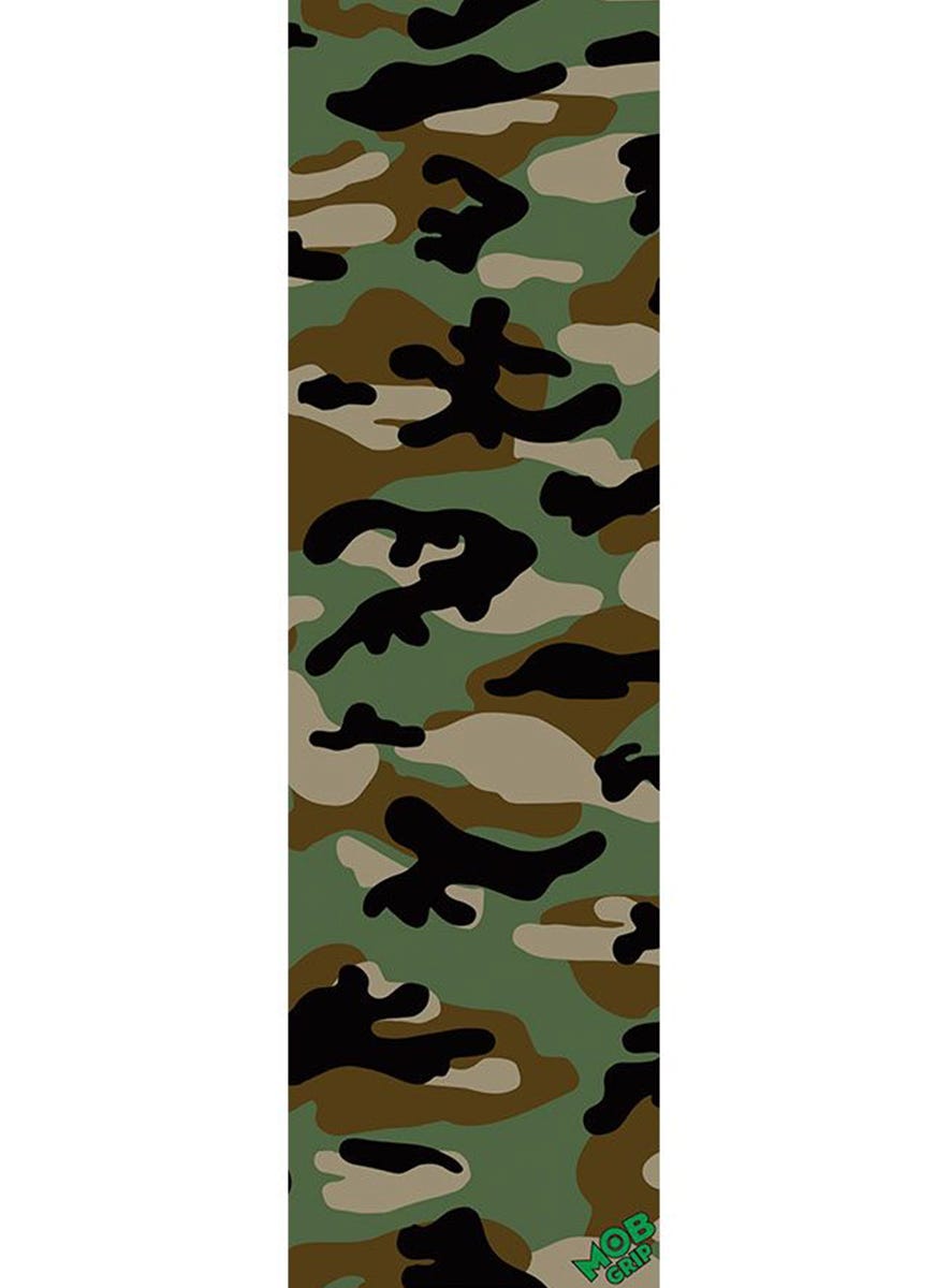 MOB Camo Grip Tape - Non-Slip Skateboard Grip Tape with Camouflage Design - Perfect for Skateboards, Longboards, and Scooters - Outdoor Sports and Street Skating Accessories