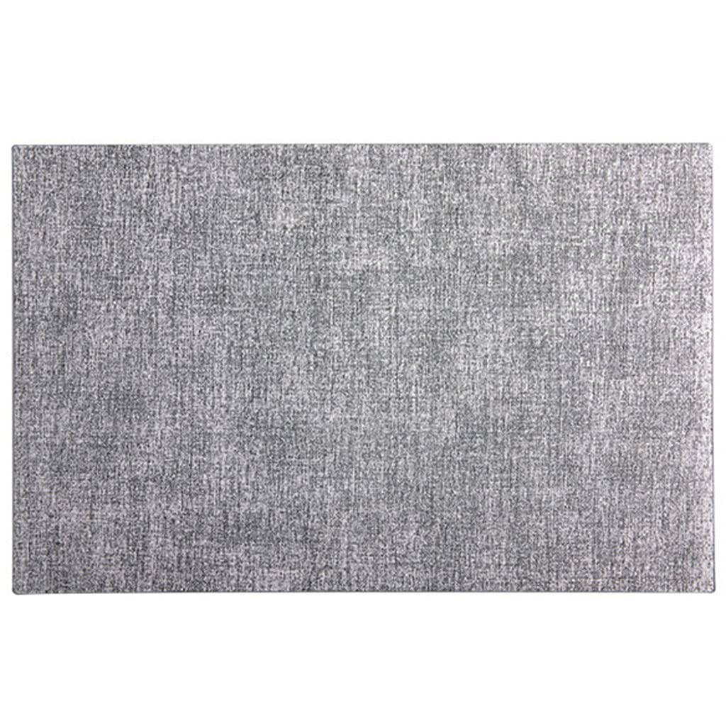 2PCS PU Leather Heat Insulation Placemats - Non-Slip Dining Table Placemat Set with Coaster Function, Light Grey - Perfect for Formal Dinners, Family Meals & Restaurant Use