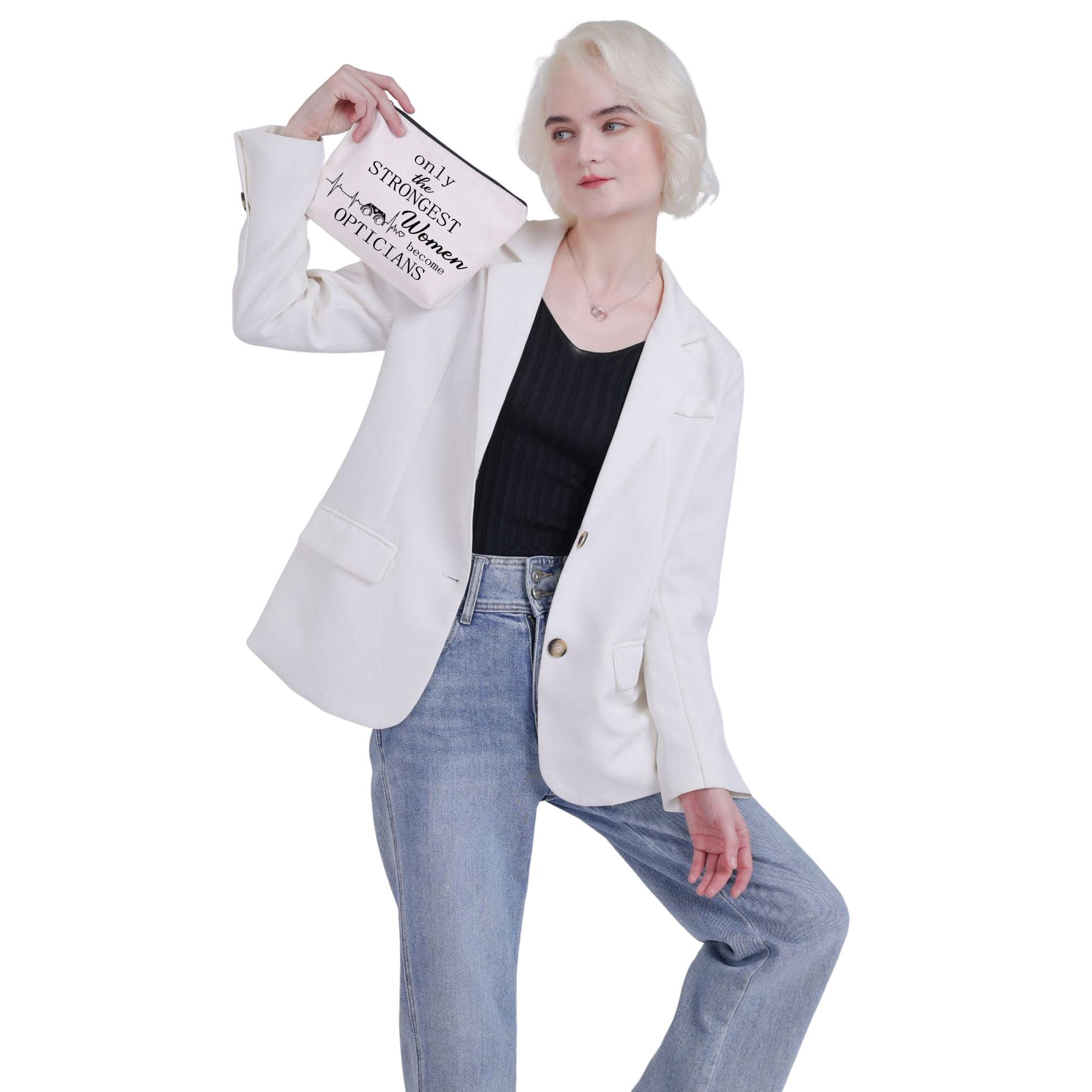 Stylish Optician Gifts for Women - Premium Makeup Bag for Optometrists, Eye Technicians & Doctors | Perfect for Work, Travel & Everyday Use