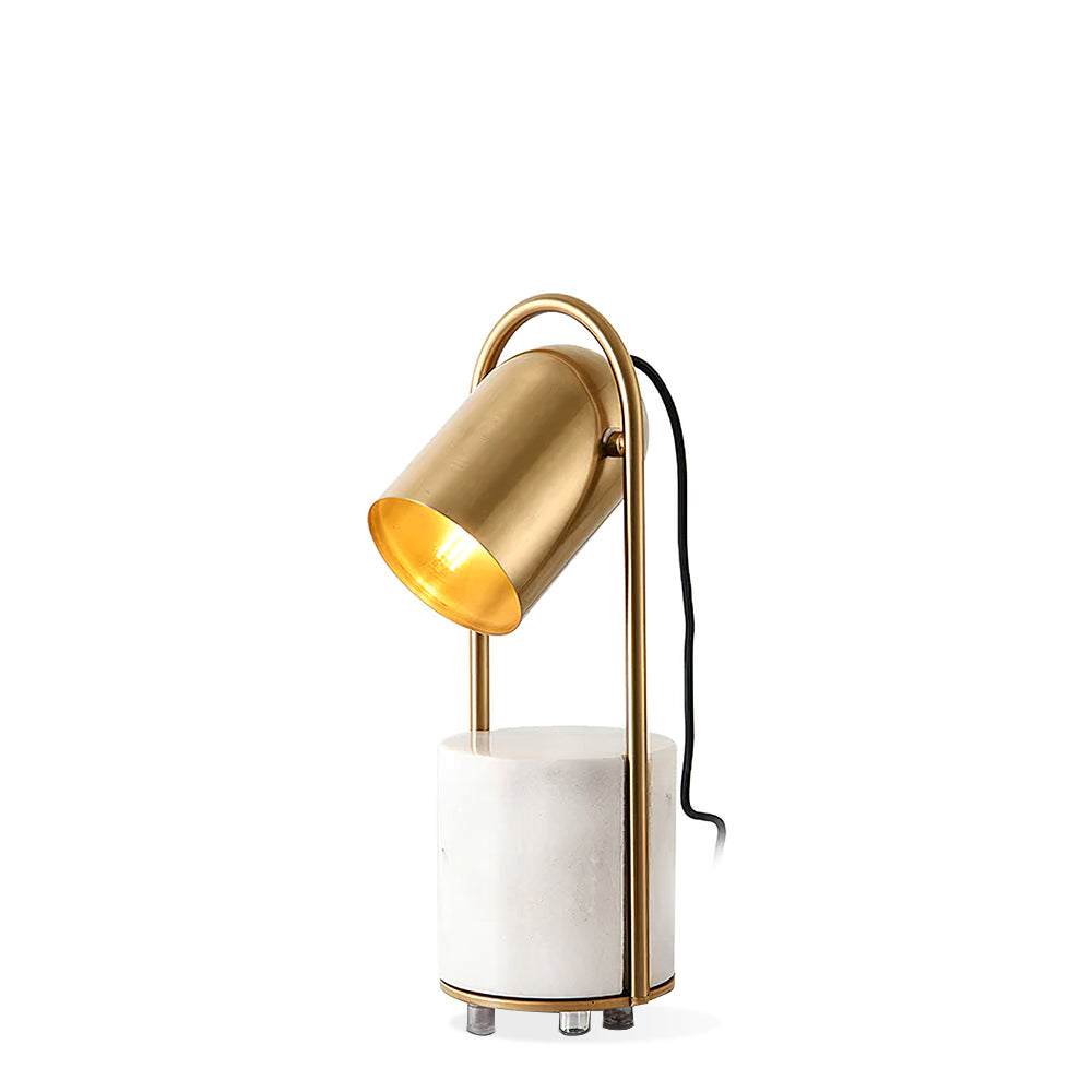Modern Canister Table Lamp - Adjustable LED Desk Light for Home Office, Bedroom & Living Room - Stylish Nightstand Lamp with Dimmable Warm White Light for Reading & Relaxing
