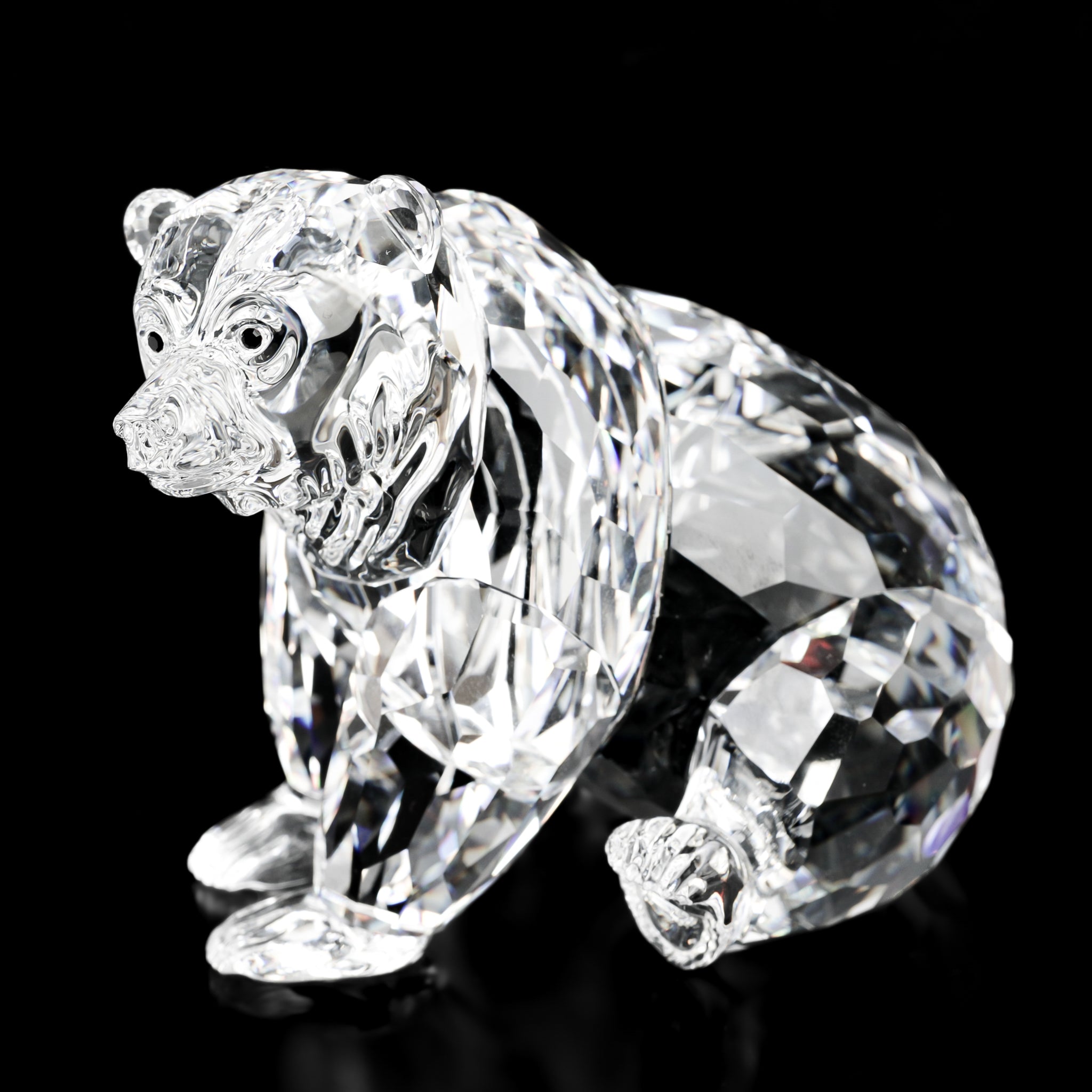 Swarovski Crystal Grizzly Bear Figurine 243880 - Elegant Home Decor & Gift for Collectors, Perfect for Christmas, Birthdays & Special Occasions