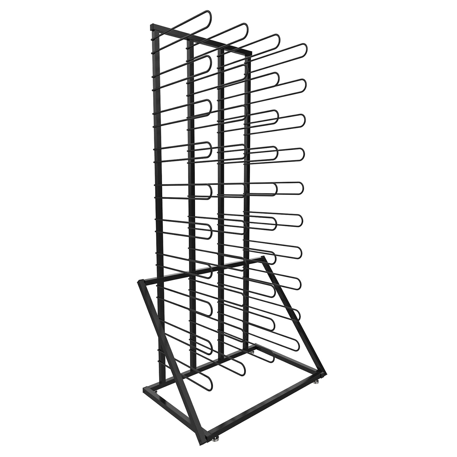 INNOVART Vinyl Roll Floor Storage Rack - Heavy Duty Vinyl Holder Organizer for Cricut, Linen, Fabric & Texture Rolls - Holds Up to 40 Rolls - Perfect for Craft Rooms, DIY Projects & Home Organization