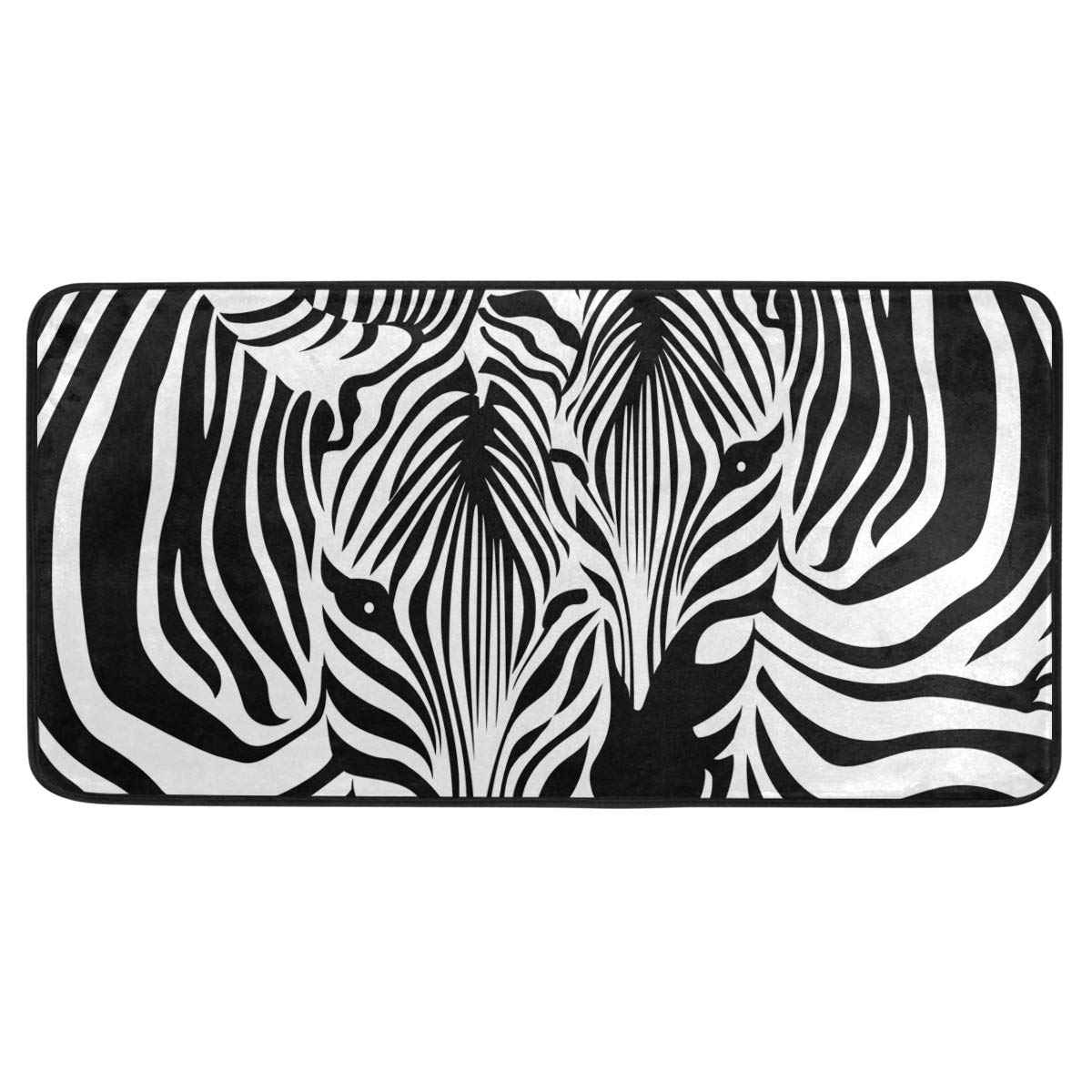 Zebra Print Doormat - Indoor Outdoor Entry Rug for Shoes, Pets & Garden - Easy Clean Non-Slip Floor Mat for Mudroom, Front Door & Patio - Perfect for Home, Office & High Traffic Areas