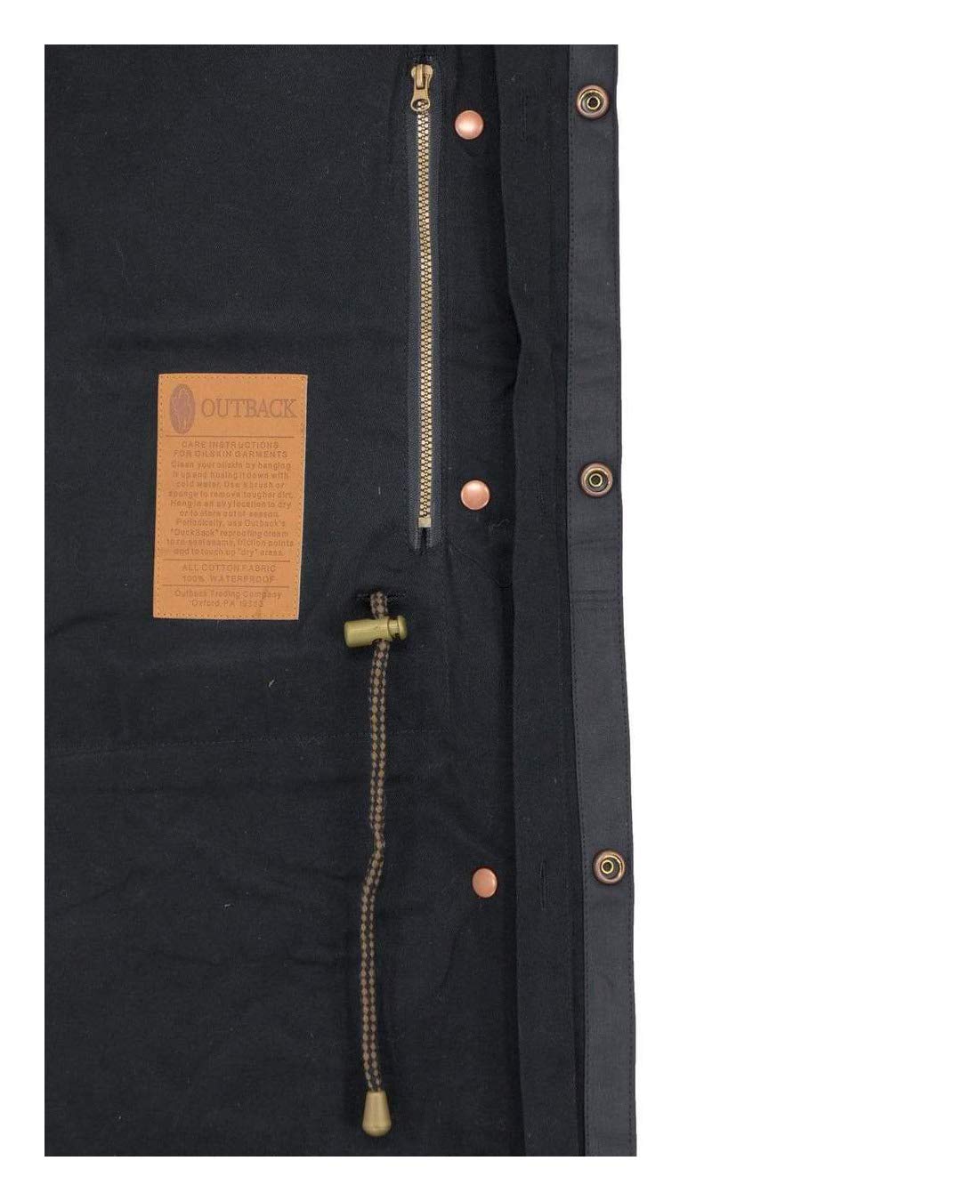 Outback Trading Company Unisex 2056 Stockman Waterproof Breathable Extra-Long Cotton Oilskin Duster Coat for Ranch Work, Outdoor Adventures & Rain Protection