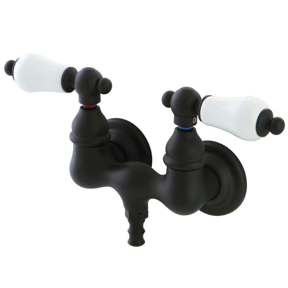 Kingston Brass CC35T2 Vintage 3 3/8 Inch Wall Mount Tub Faucet