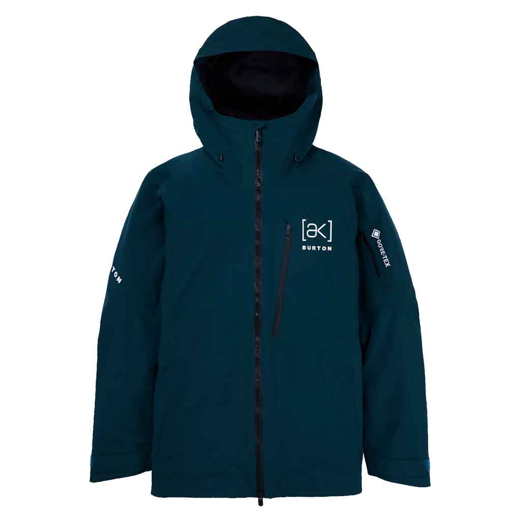 Burton 24/25 AK Cyclic Gore-Tex Jacket for Men - Waterproof Ski & Snowboard Outerwear - Deep Emerald Green - Ideal for Backcountry Skiing and Winter Mountain Adventures