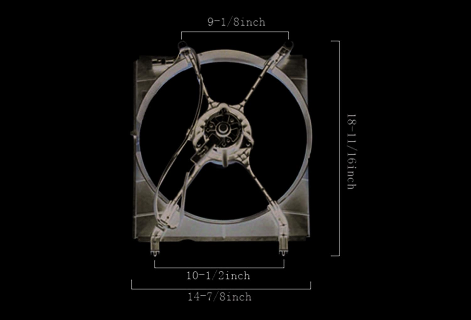 Agility Auto Parts 6034108 Engine Cooling Fan Assembly - Compatible with Select Vehicle Models - Perfect for DIY Car Repairs & Engine Cooling System Maintenance