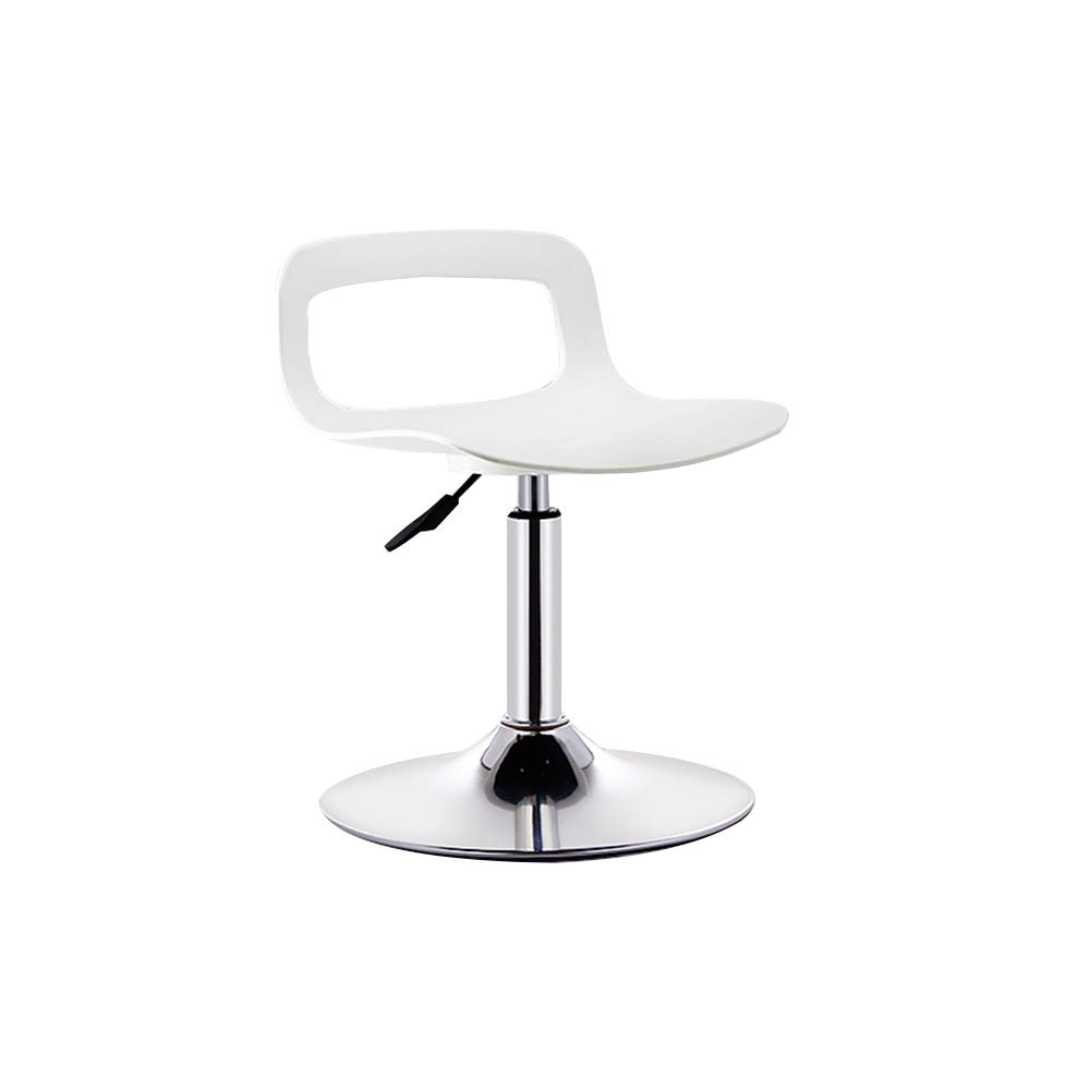 Rotatable Bar Stool with Hollow Backrest - Adjustable Height Counter Stool for Home, Kitchen, or Office Use
