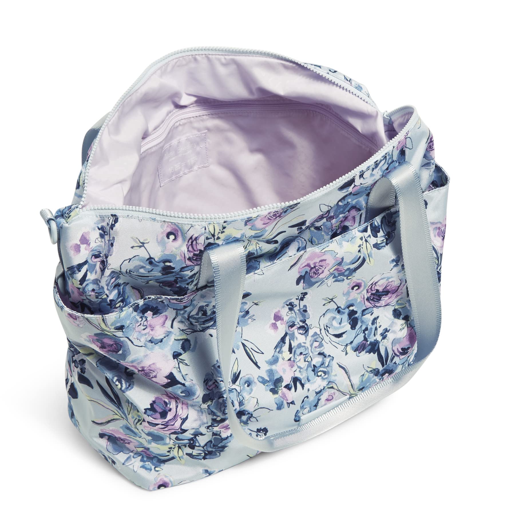 Vera Bradley Women's Recycled Lighten Up Reactive Tote Bag - Eco-Friendly Large Shoulder Bag for Work, Travel & Shopping - Stylish & Lightweight Handbag for Everyday Use