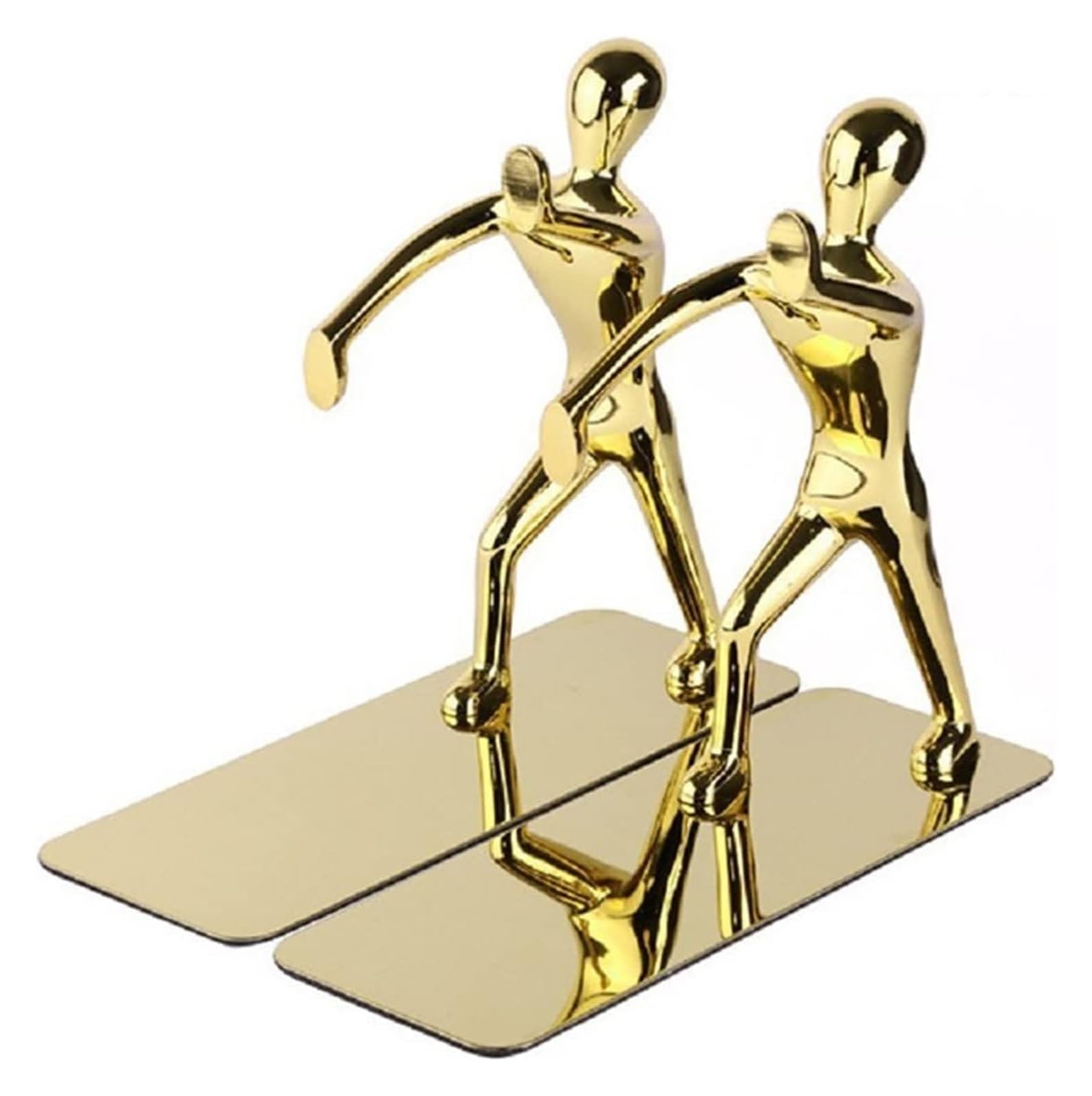 Heavy Duty Zinc Alloy Decorative Bookends - Sturdy Metal Book Supports & Book Stoppers for Shelves | Perfect for Home Office, Library, and Bookshelf Organization