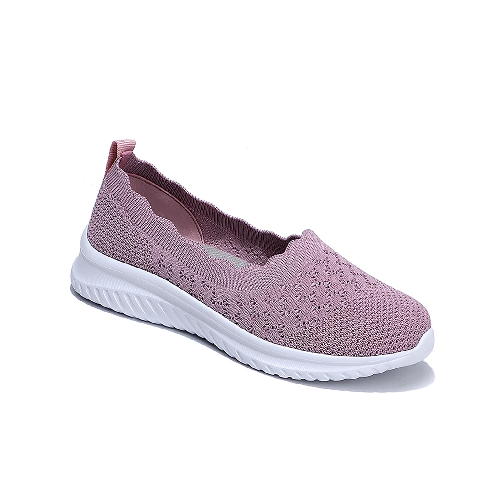 **Women's Breathable Mesh Nursing Flats - Slip On Walking Shoes for Nurses - Lightweight Non-Slip Orthopedic Sneakers for Comfort & Support - Perfect for Hospital Shifts, Long Walks & Everyday Wear**