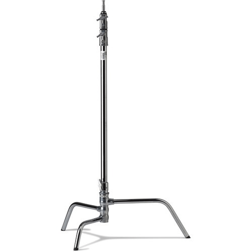 Kupo Master C Stand with Turtle Base - Heavy Duty Aluminum Light Stand for Photography & Video (Silver, 9.7ft) - Perfect for Studio, Outdoor Shoots & Film Production