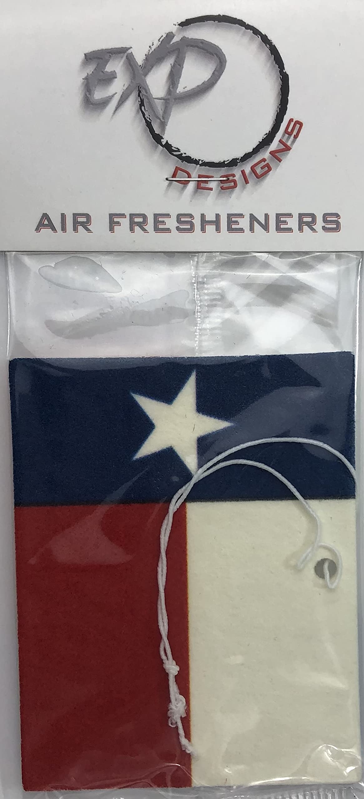 Texas Flag Car Air Freshener - Long Lasting Scent for Home & Office | USA Made | Perfect for Cars, Trucks & Texas Pride Decor