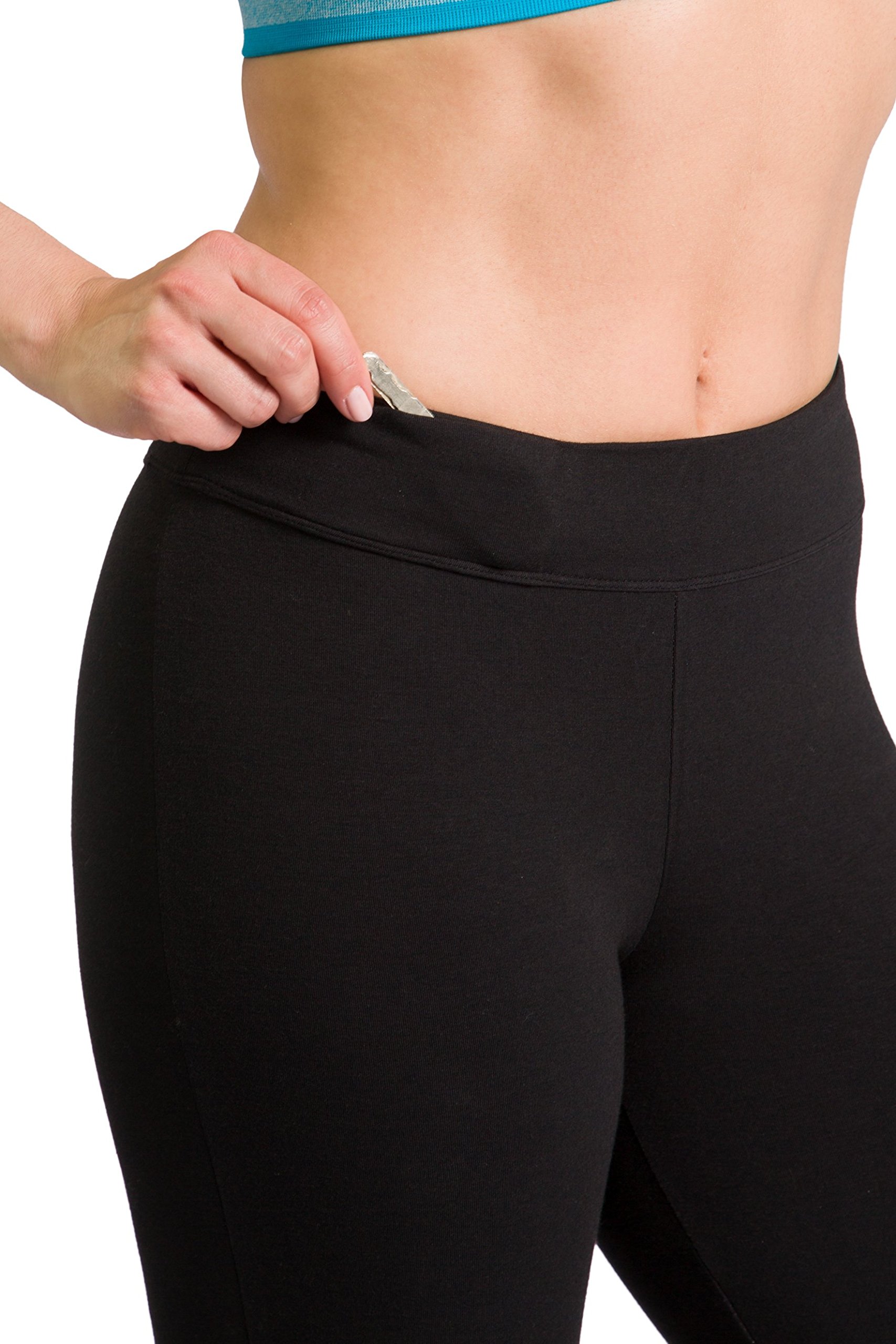 Fishers Finery Women's Organic Cotton Blend Bootcut Yoga Pants - Athletic Casual Stretch Pants for Yoga, Workouts & Everyday Wear