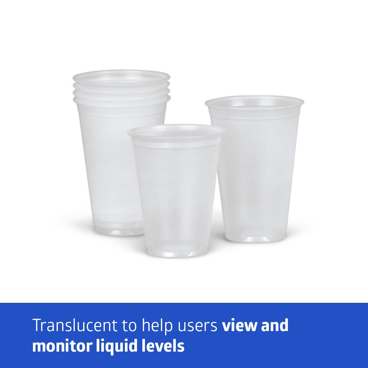 Clear Plastic Cups Bulk 2500 Pack - Disposable Translucent Party Cups for Weddings, Events & Outdoor Gatherings