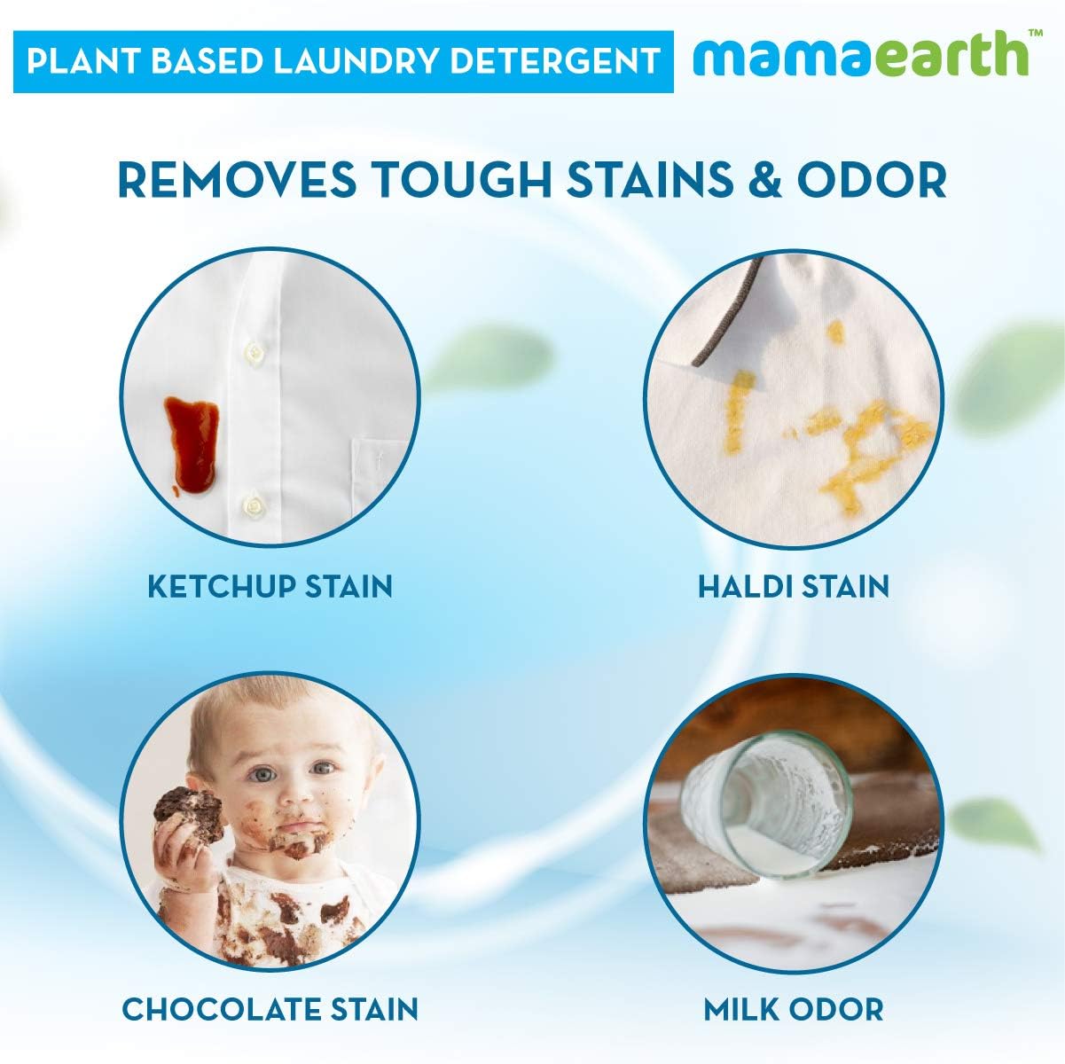 Mamaearth Plant-Based Baby Laundry Detergent with Bio-Enzymes & Neem Extract - Gentle on Skin, Hypoallergenic - 200ml Liquid for Newborn & Infant Clothes - Perfect for Sensitive Skin & Eco-Friendly Families
