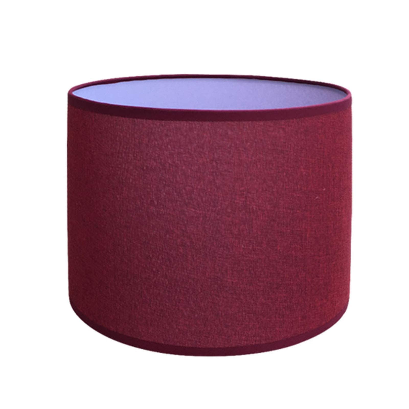 WJPshop Linen Fabric Straight Tube Lampshade for E27 Screw Socket - 38Cm Modern Table Lamp, Floor Lamp & Wall Lamp Shade for Living Room, Bedroom - Perfect for Cozy Home Lighting & Interior Decor