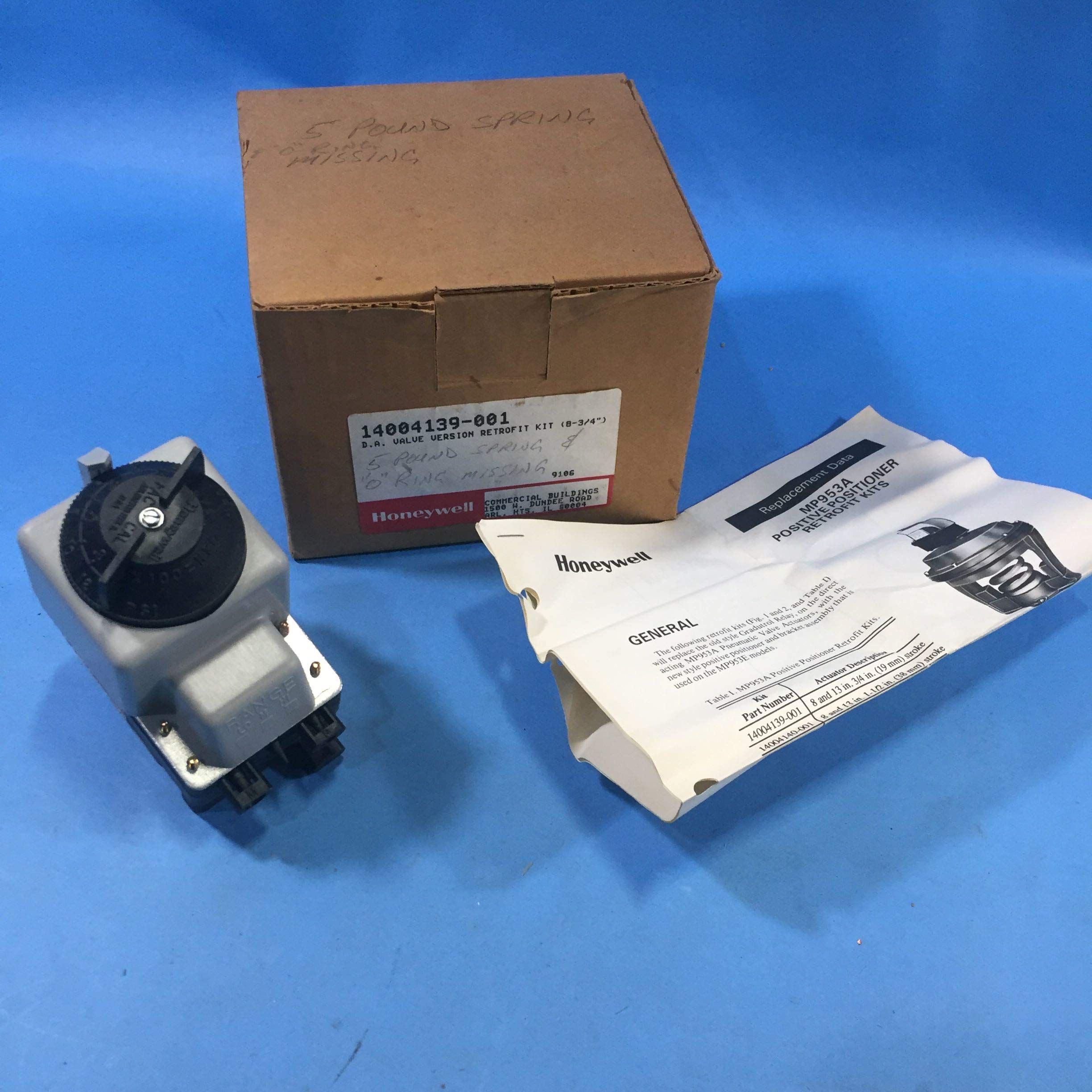 Honeywell 14004139-001 MP953A-E 3/4