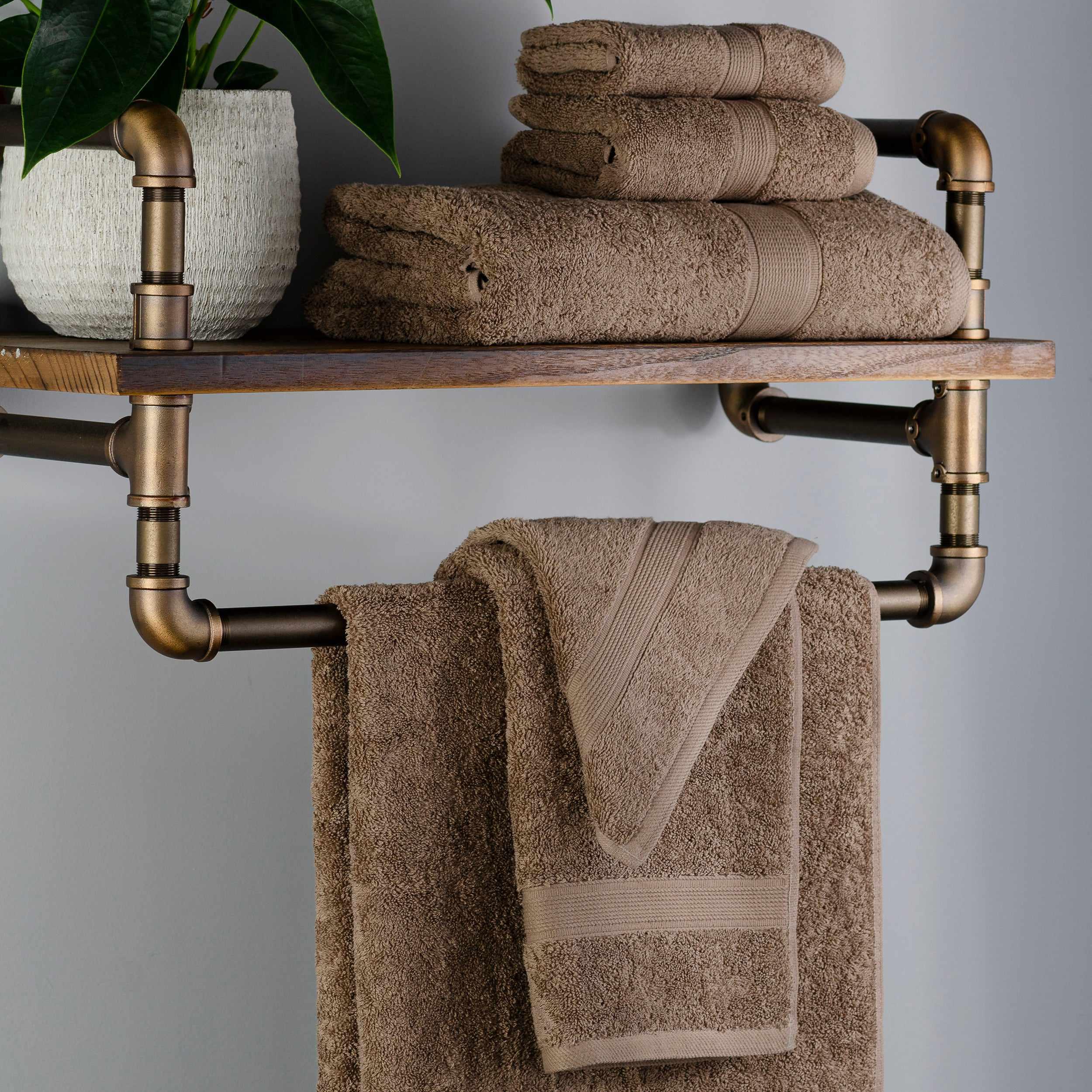 Premium Organic Cotton 6-Piece Plush Towel Set - Ultra Soft, Absorbent & Eco-Friendly Bath, Beach & Gym Towels for Home & Travel