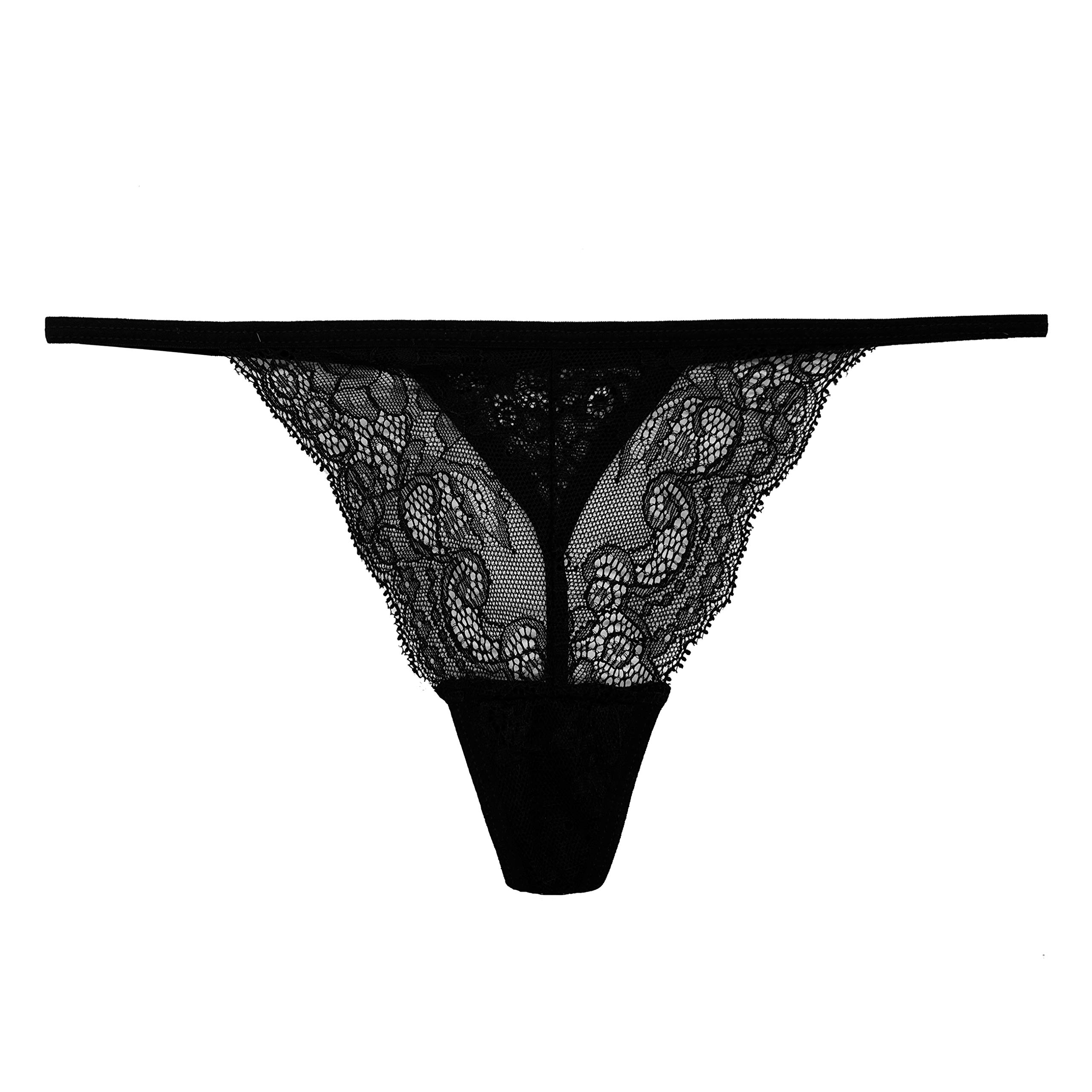 5 Pack Women's Cotton Stretch G-String Thong Underwear - Sexy No Show Bikini Panties S-2XL for Daily Wear, Yoga & Intimate Moments