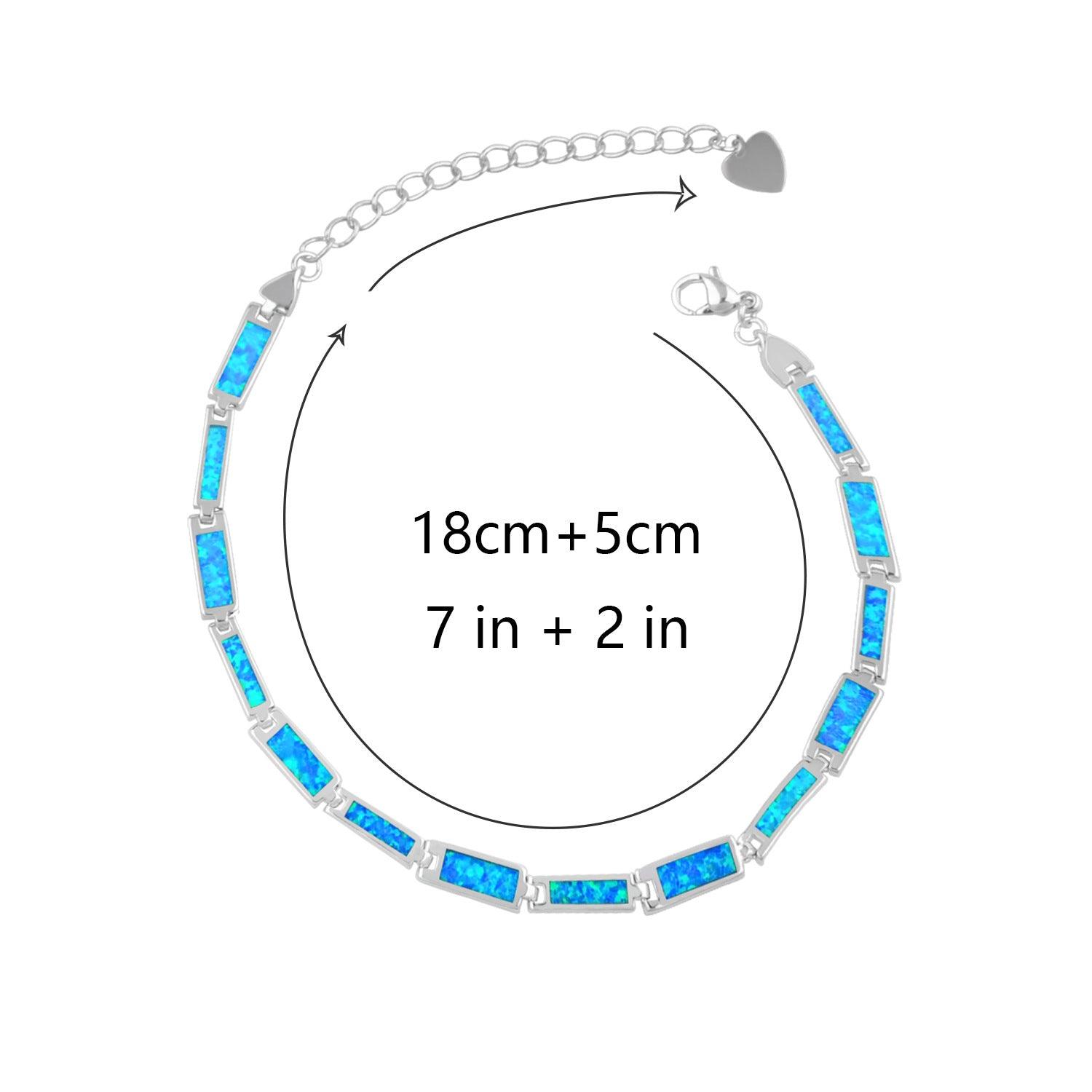Opal Bracelet for Women - Elegant Fashion Jewelry with Colored Gemstones - Perfect for Parties, Weddings & Everyday Wear