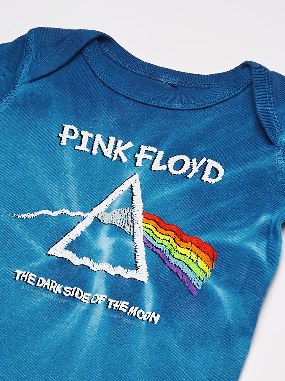 Liquid Blue Baby Girls Pink Floyd Dark Side of The Moon Onesie T-Shirt - Soft Cotton Infant Bodysuit for Music Fans, Rock Band Outfit, Baby Shower Gift