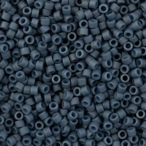 11/0 Delica Beads #2408 Matte Deep Violet - 5.2g Glass Seed Beads for Jewelry Making, Beading, Embroidery & DIY Crafts