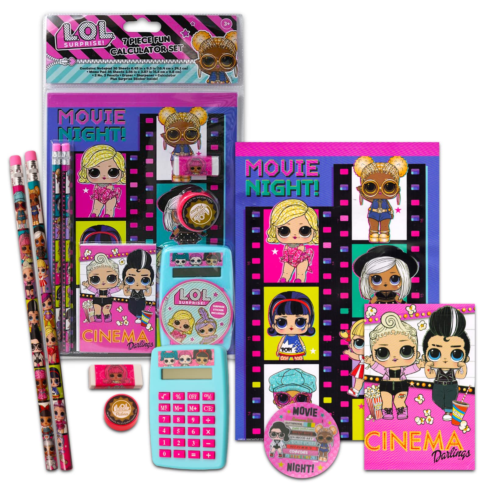 LOL Surprise Back to School Set for Girls - Notebook, Pencils & Stickers | Perfect for School Supplies & Gifts