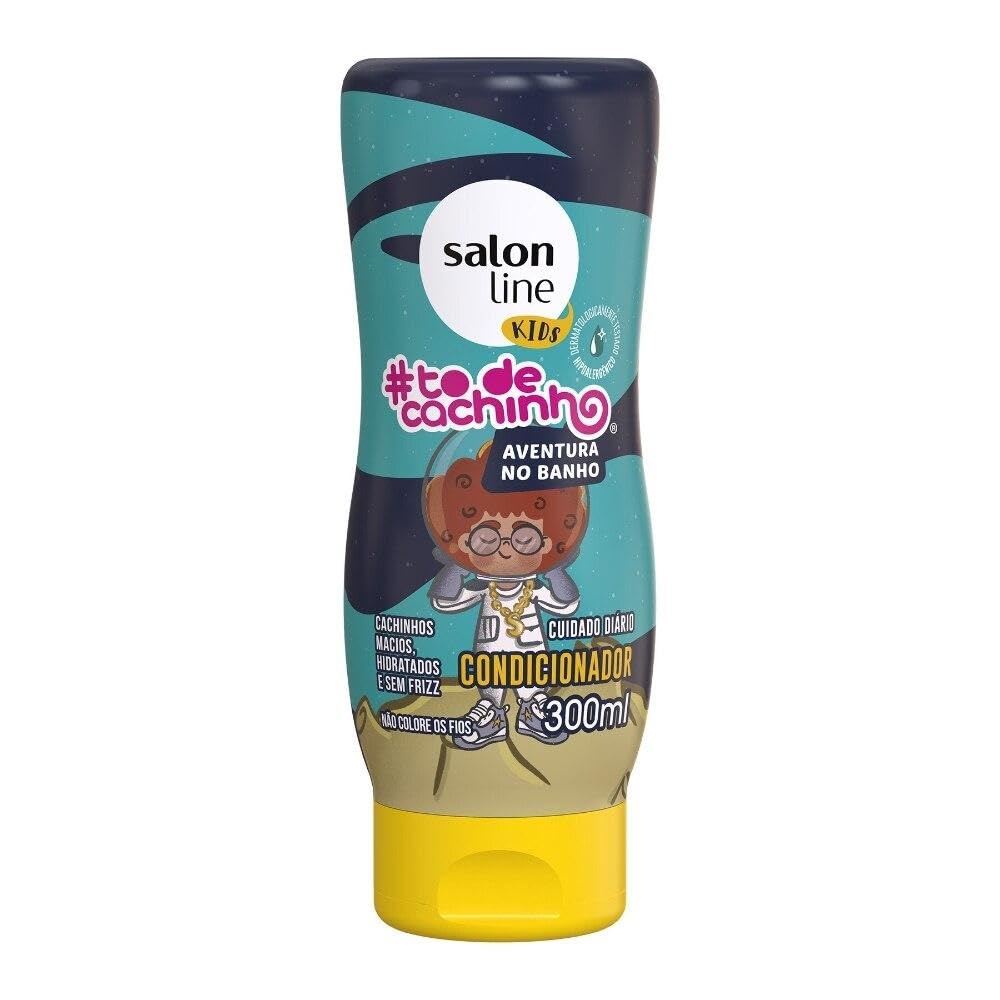 Salon Line Kids Detangling Conditioner for Curly Hair (#IHaveCurlsJr) - 300ml/10.14 Fl Oz Curly Hair Treatment for Children - Fun & Gentle Detangler for Daily Hair Care - Perfect for Bath Time & Morning Routines
