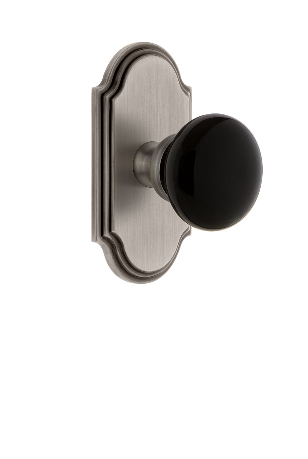Grandeur Hardware 852884 Arc Rosette with Coventry Knob Privacy - 2.75