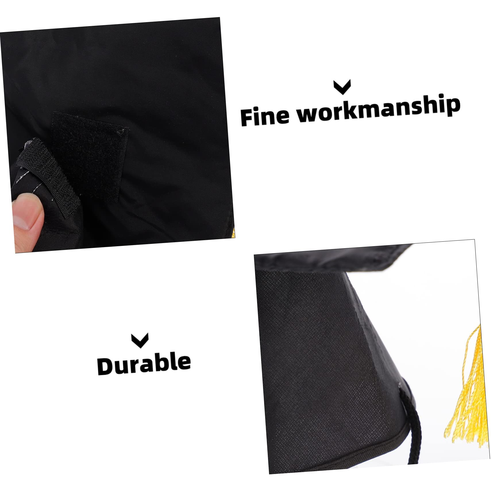 Dog Graduation Cap for Small Dogs - Puppy Graduation Hat for Chihuahua & Toy Breeds - Black Pet Party Accessory - Perfect for Graduation Ceremonies, Birthday Parties & Photo Shoots