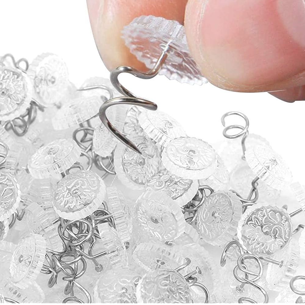 30PCS Twist Spiral Pins - Non-Slip Couch Sofa Bed Slipcover Clips, Cat Scratch Pad & Quilt Fixers - Secure Bed Sheets, Cushions & Furniture Covers - Perfect for Home, Office & Pet Use