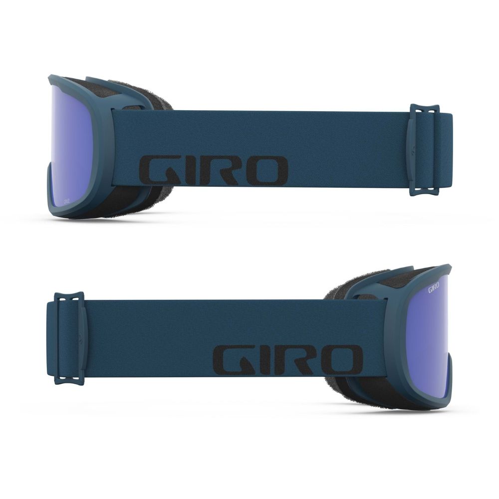 Giro Cruz Ski Goggles with S3 Lens - Black & Harbour Blue for Men & Women | UV Protection, Anti-Fog for Snowboarding, Skiing & Winter Sports