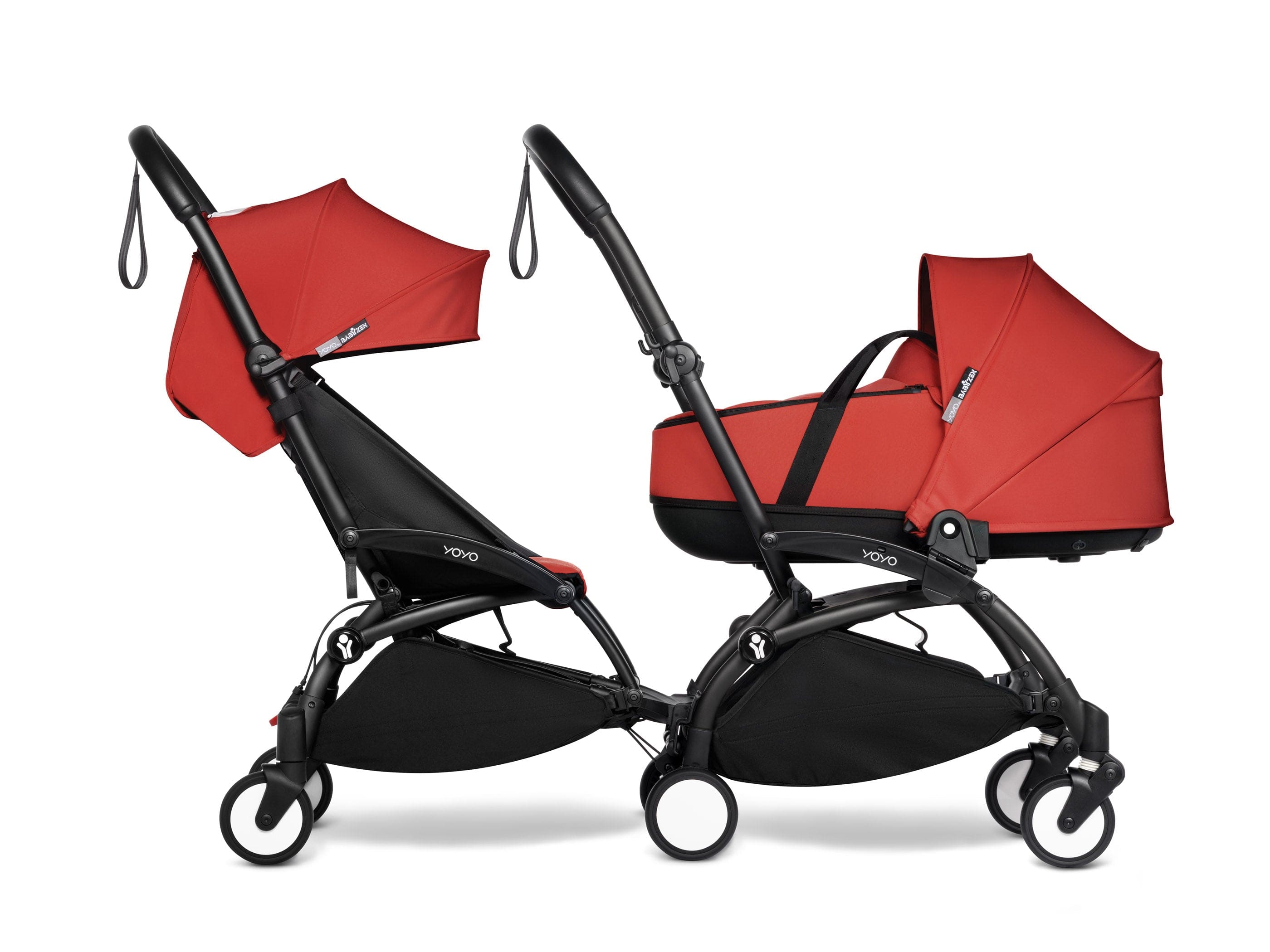 Stokke YOYO 3 Double Stroller with Bassinet & Toddler Seat - Lightweight Compact Travel Stroller for Twins or Siblings (Ages 0-4) | Perfect for City Walks, Air Travel & Everyday Use