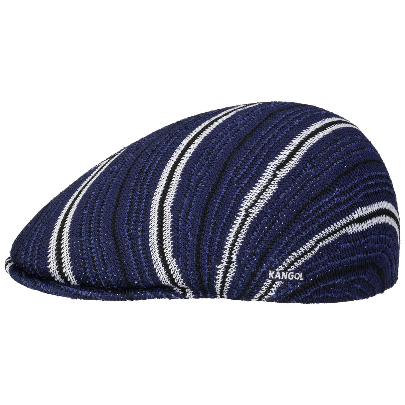 Kangol Diagonal Stripes Flat Cap - Stylish Men's & Women's Fashion Hat for Casual Wear, Outdoor Activities & Vintage Looks
