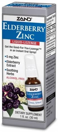 Elderberry Zinc Immune Support Liquid Lozenges - Boost Immunity & Soothe Throat - Great for Cold, Flu & Allergy Season