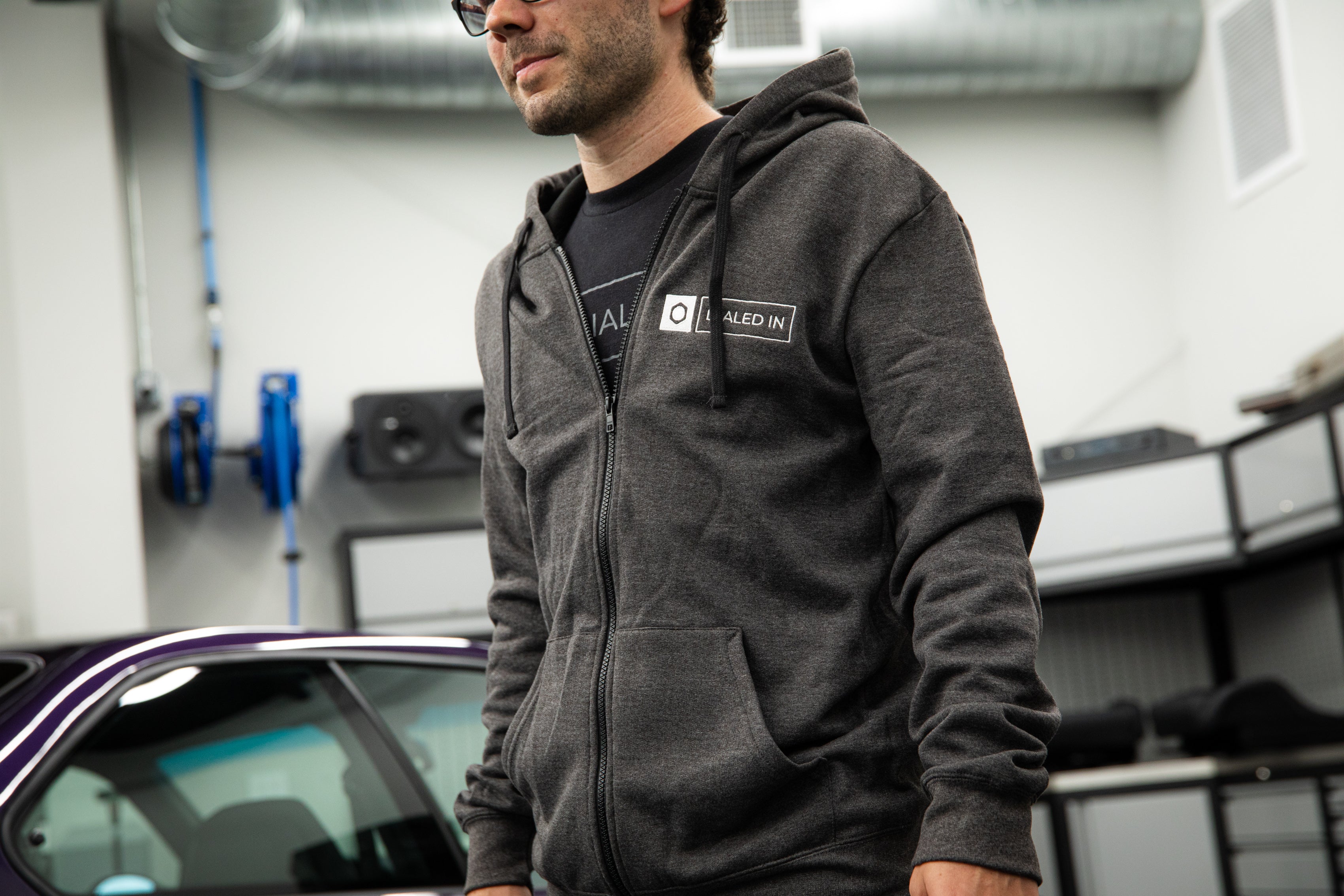 Dialed In Zip Up Hoodie for Men & Women | Comfortable Fleece Pullover with Front Pockets | Perfect for Gym, Running & Casual Wear