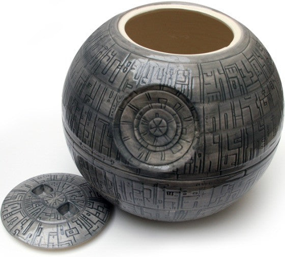 Star Wars Themed Ceramic Cookie Jar with Darth Vader Design - Perfect for Star Wars Fans, Kitchen Decor, and Gift Giving