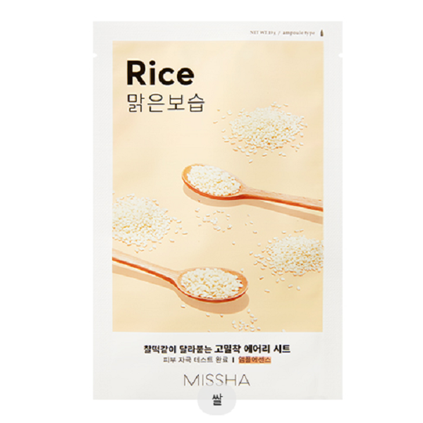 Missha Airy Fit Sheet Mask - Hydrating & Brightening Facial Mask for Glowing Skin | Korean Skincare for Daily Use & Spa Nights