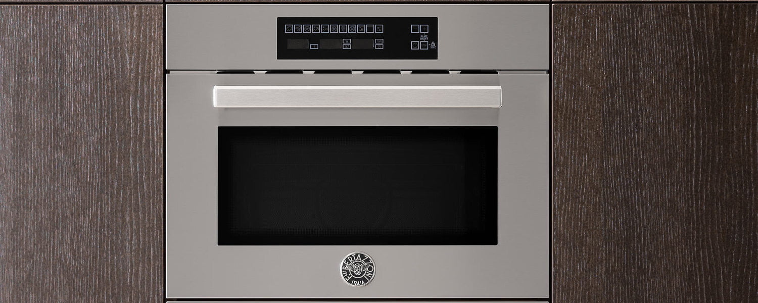 Bertazzoni PROF24SOEX 24-Inch Stainless Steel Convection Speed Oven - Fast Cooking for Pizza, Baking & Roasting | Perfect for Home Kitchens & Restaurants