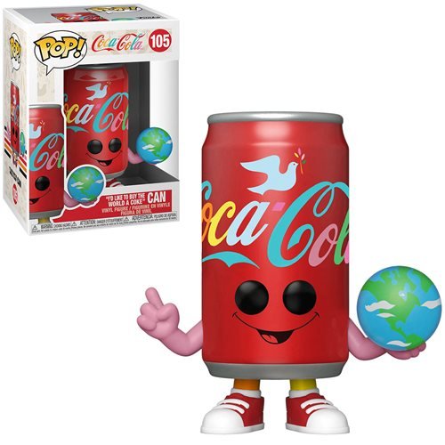 Funko Pop! Vinyl Figure - Coca-Cola 'I'd Like to Buy the World a Coke' Can (105) | Collectible Soda Pop Culture Memorabilia for Display & Gifting