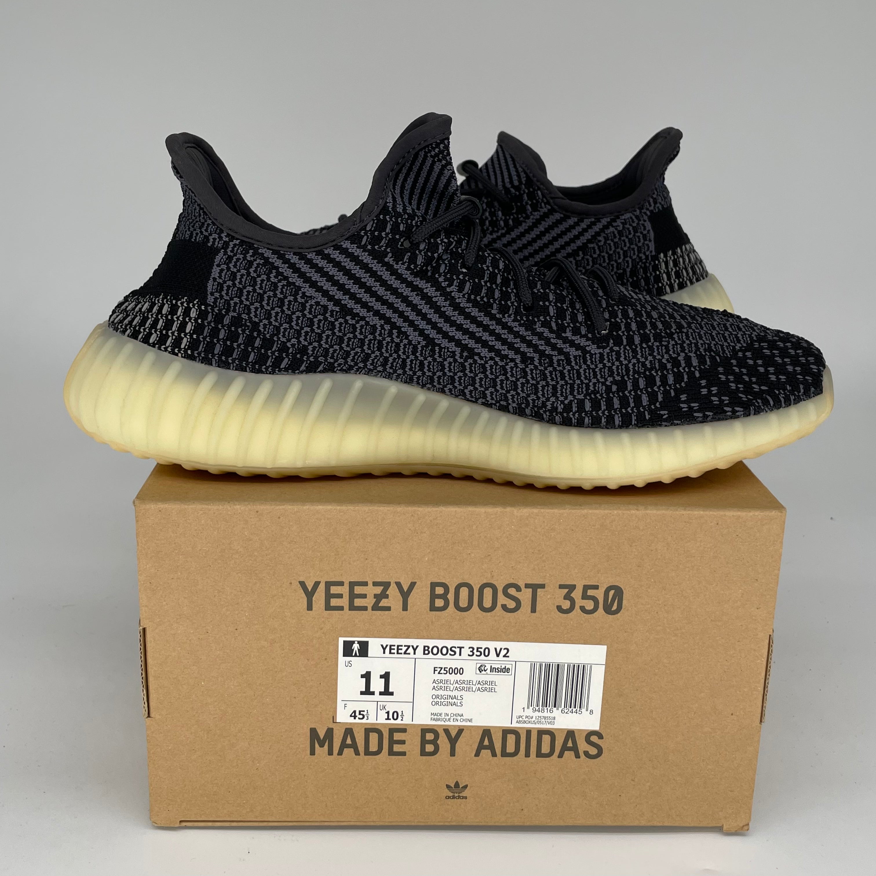 Adidas Yeezy Boost 350 V2 Carbon - Men's Size 11 Running Shoes | Lightweight & Comfortable Sneakers for Jogging, Gym Workouts & Casual Wear (Style Code: FZ5000)