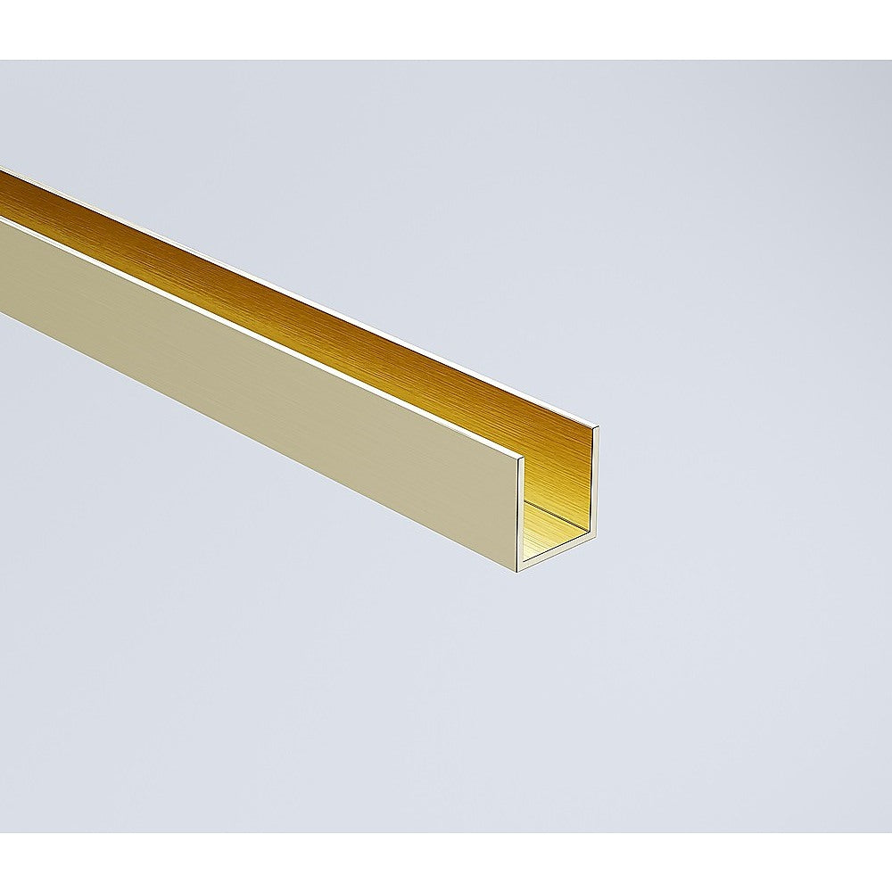 120x110cm Frameless Corner Shower Screen with Gold Channel & Stainless Steel Hinges, Square Knob Handle - Perfect for Modern Bathroom Renovations & Spa-Style Showers