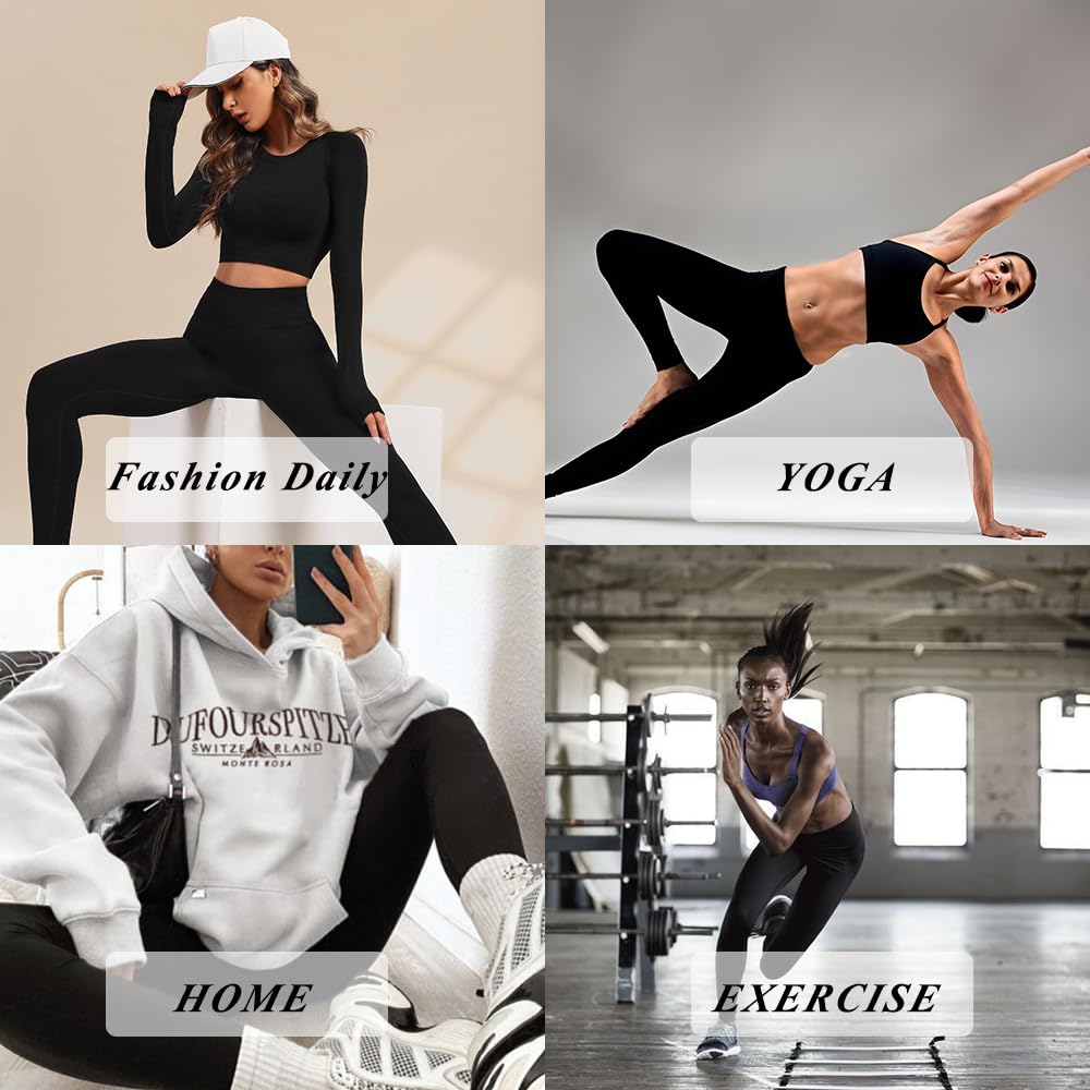 KT Buttery Soft Women's High Waisted Yoga Pants with Pockets - Stretchy Tummy Control Leggings for Workout & Lounge - Regular & Plus Size - Perfect for Yoga, Running and Everyday Wear