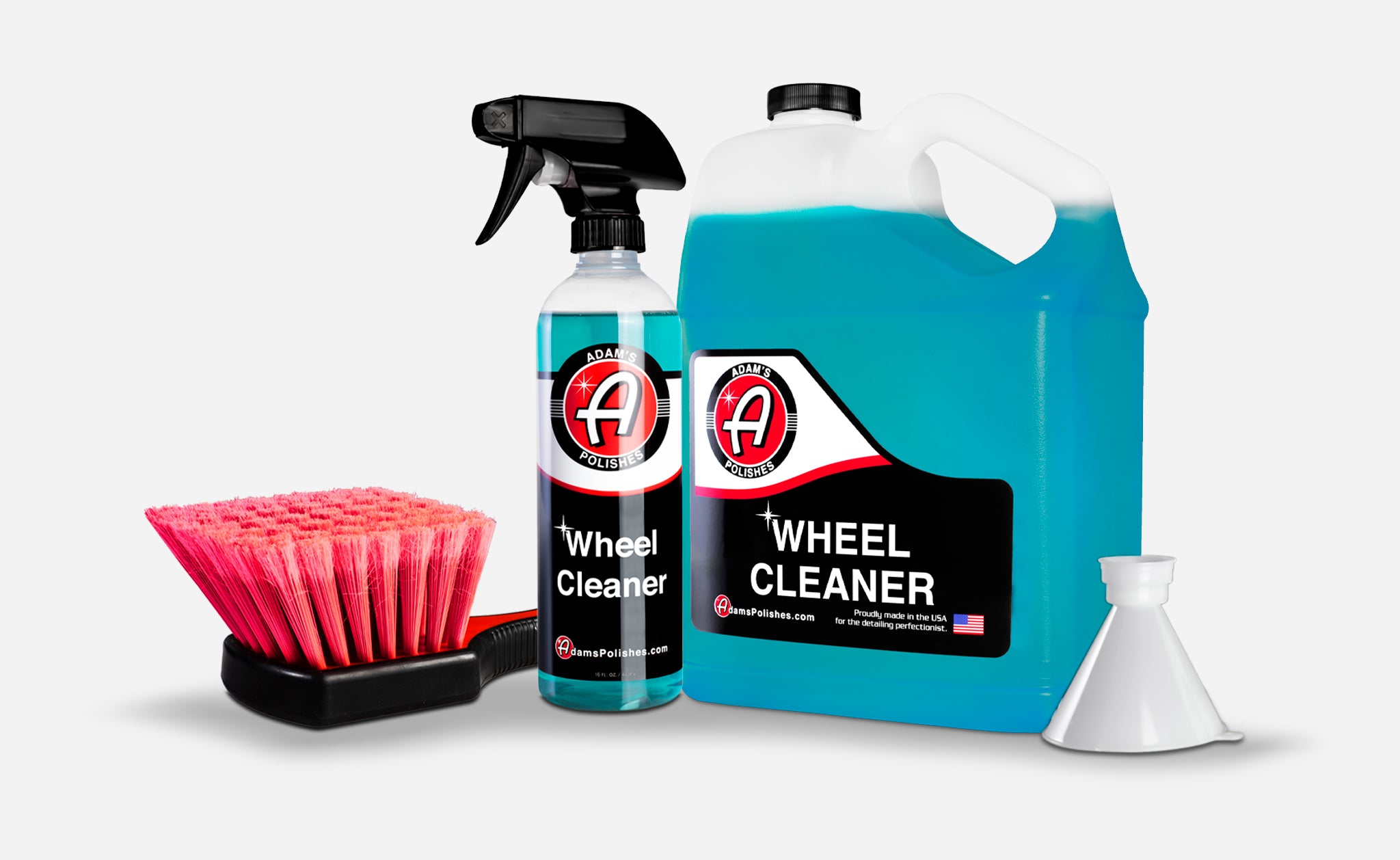 Adam's Wheel Cleaner Collection - Premium Car Wheel Cleaner for Alloy, Chrome & Painted Wheels - Safe & Effective for Auto Detailing, Car Wash & Maintenance